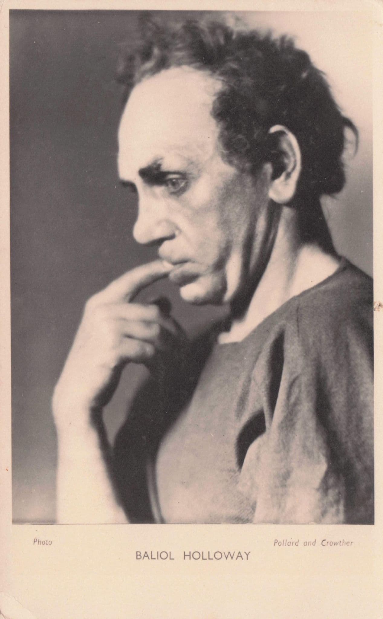 Baliol Holloway Antique Shakespeare Play Theatre Actor Postcard