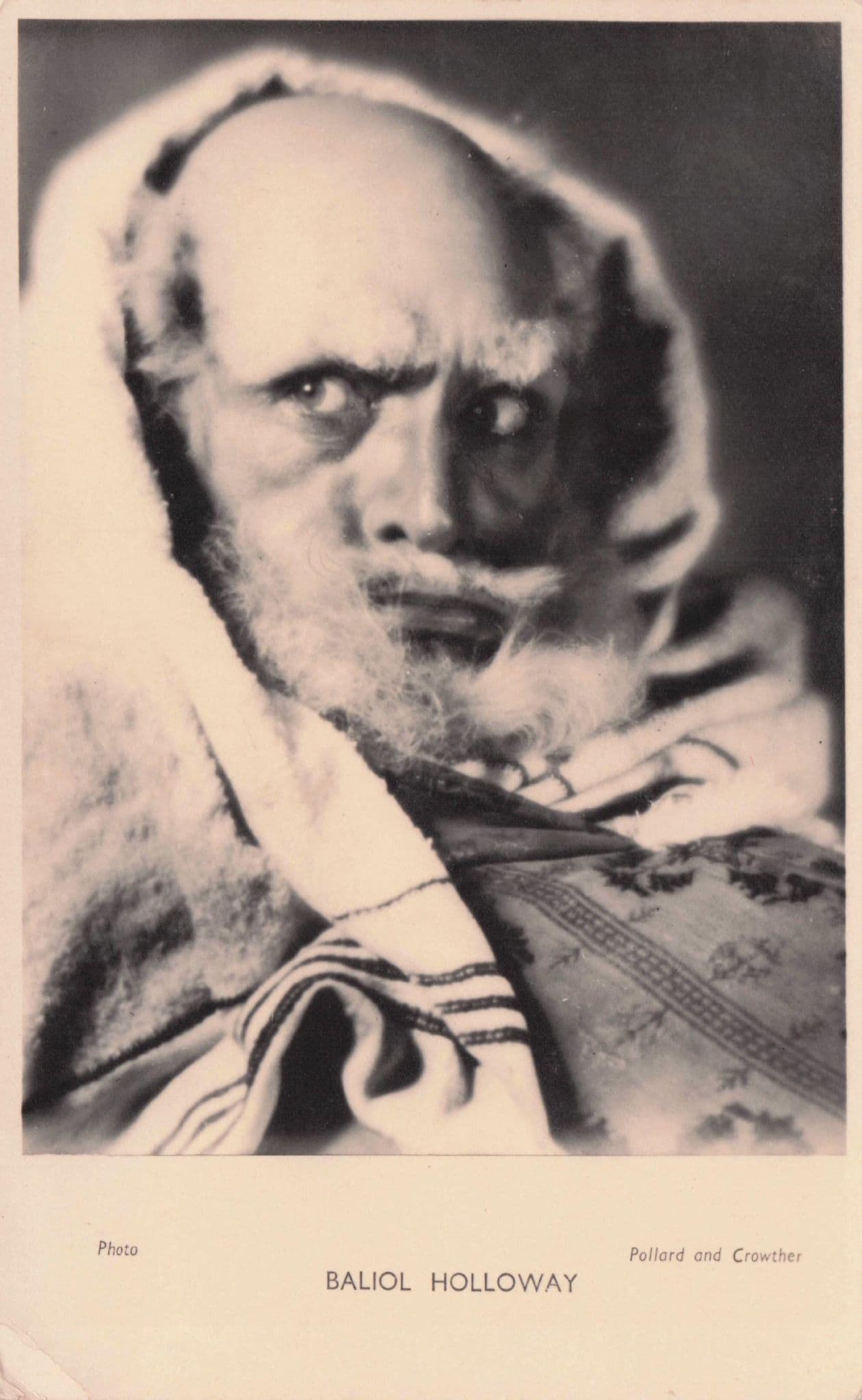 Baliol Holloway Old Shakespeare Play Theatre Actor Rare Postcard