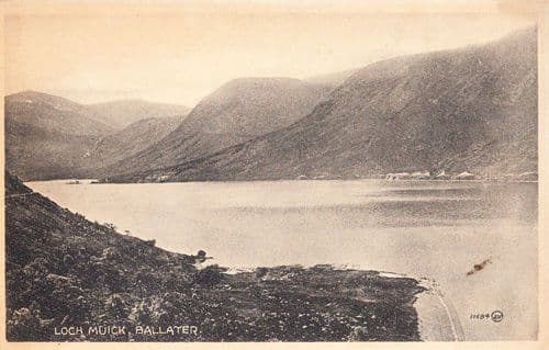 Ballater Loch Muick Scotland Stunning Vintage Early Postcard