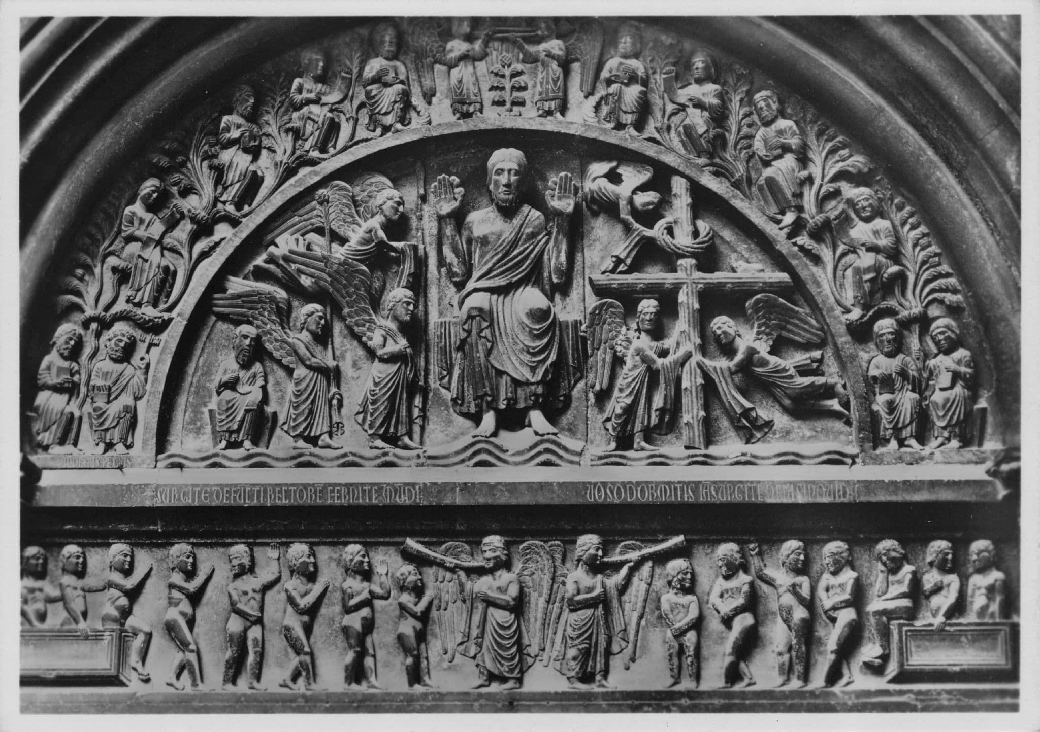 Baptistery Of Parma Spring Lunette The Redeemer Statue Old Sculpture RPC Postcard