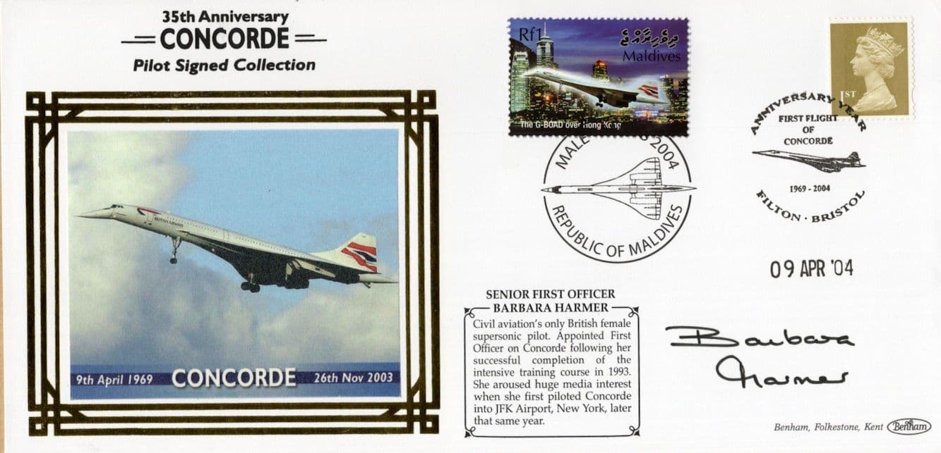 Barbara Harmer Queen Of The Skies Concorde Rare Hand Signed FDC