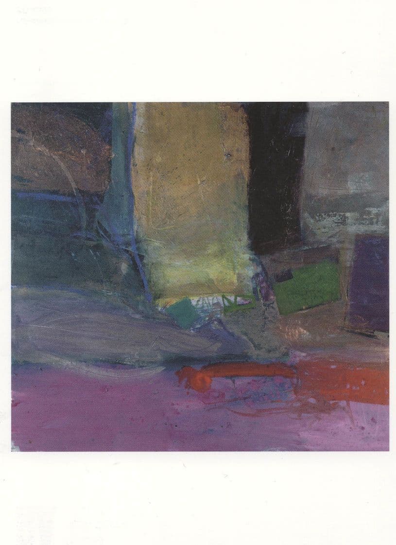 Barbara Rae Winter Light Lammermoor Scottish Abstract Art Painting Postcard
