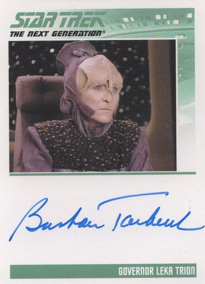 Barbara Tarbuck Star Trek Hand Signed Rare Autograph Card Photo