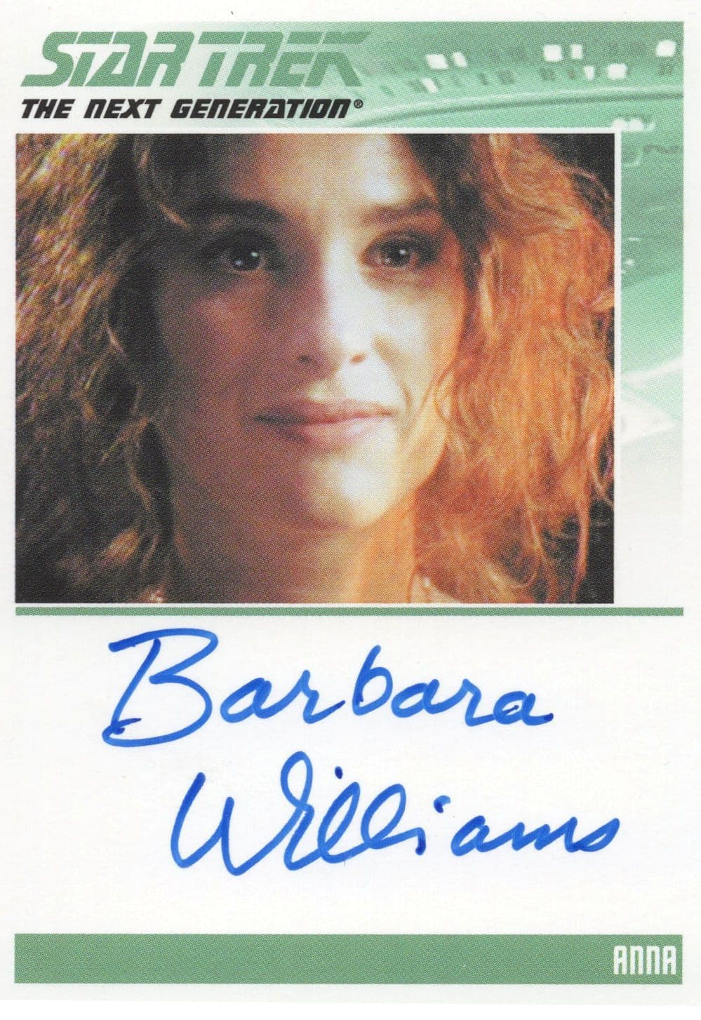 Barbara Williams Star Trek Hand Signed Autograph Photo Card