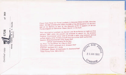Baron RMP Carver of Operation Compass 1941 WW2 Hand Signed FDC