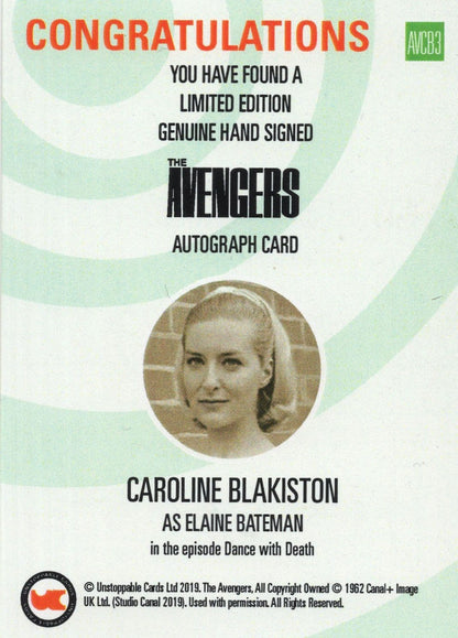 Barrie Ingham The Avengers Hand Signed Autograph Card
