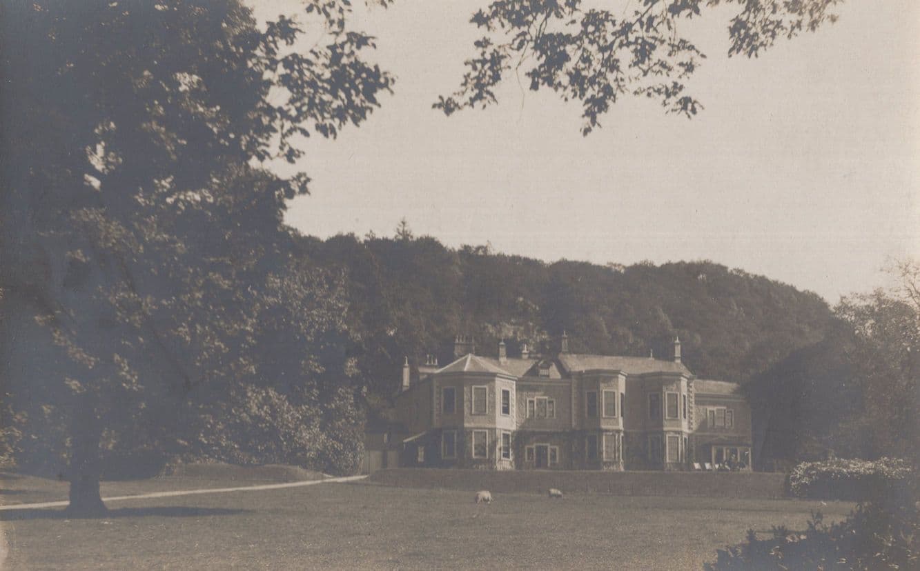 Barrow House Country Mansion Cumbria In WW1 Old Postcard
