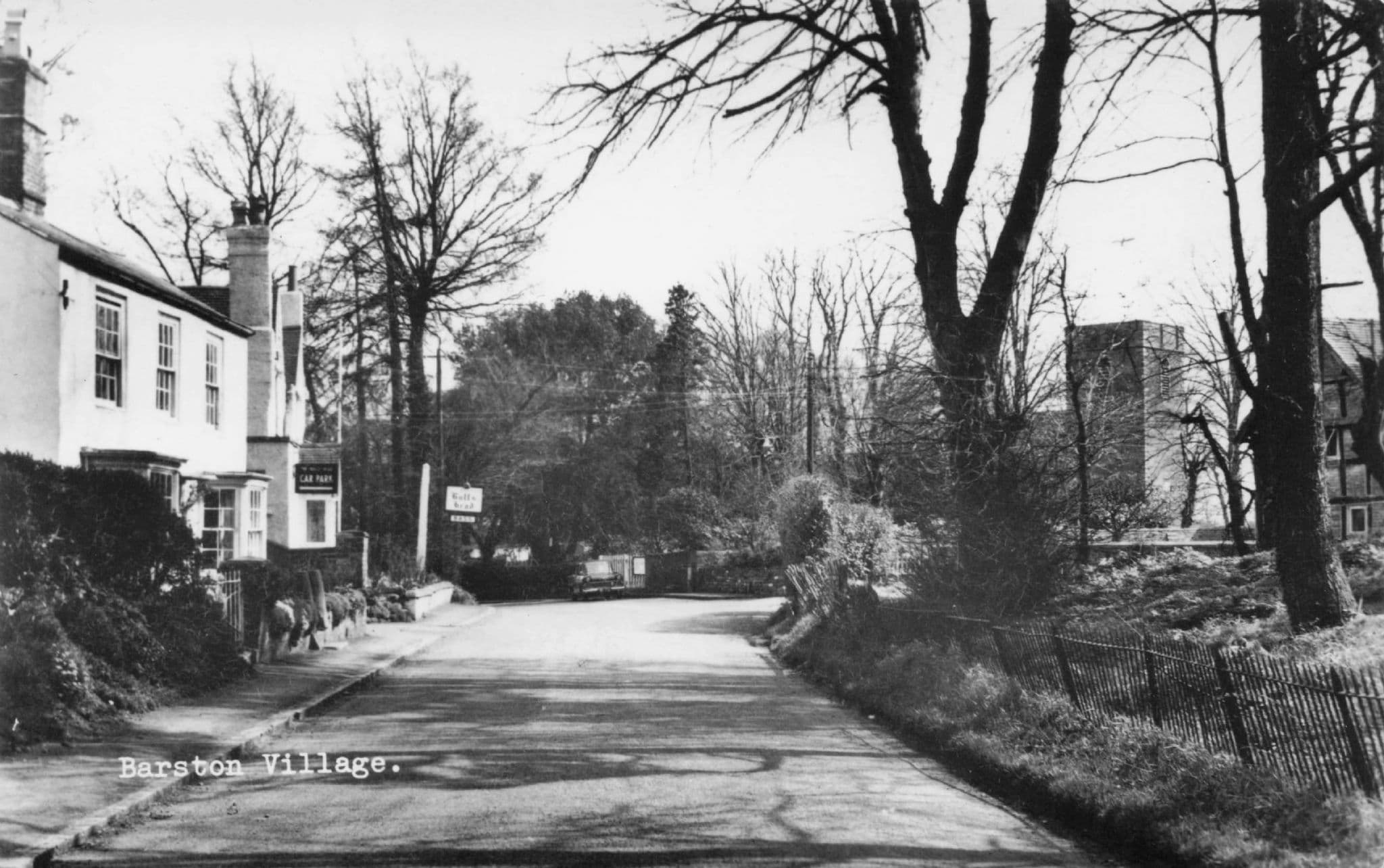 Barston Village West Midlands Real Photo Vintage RPC Postcard