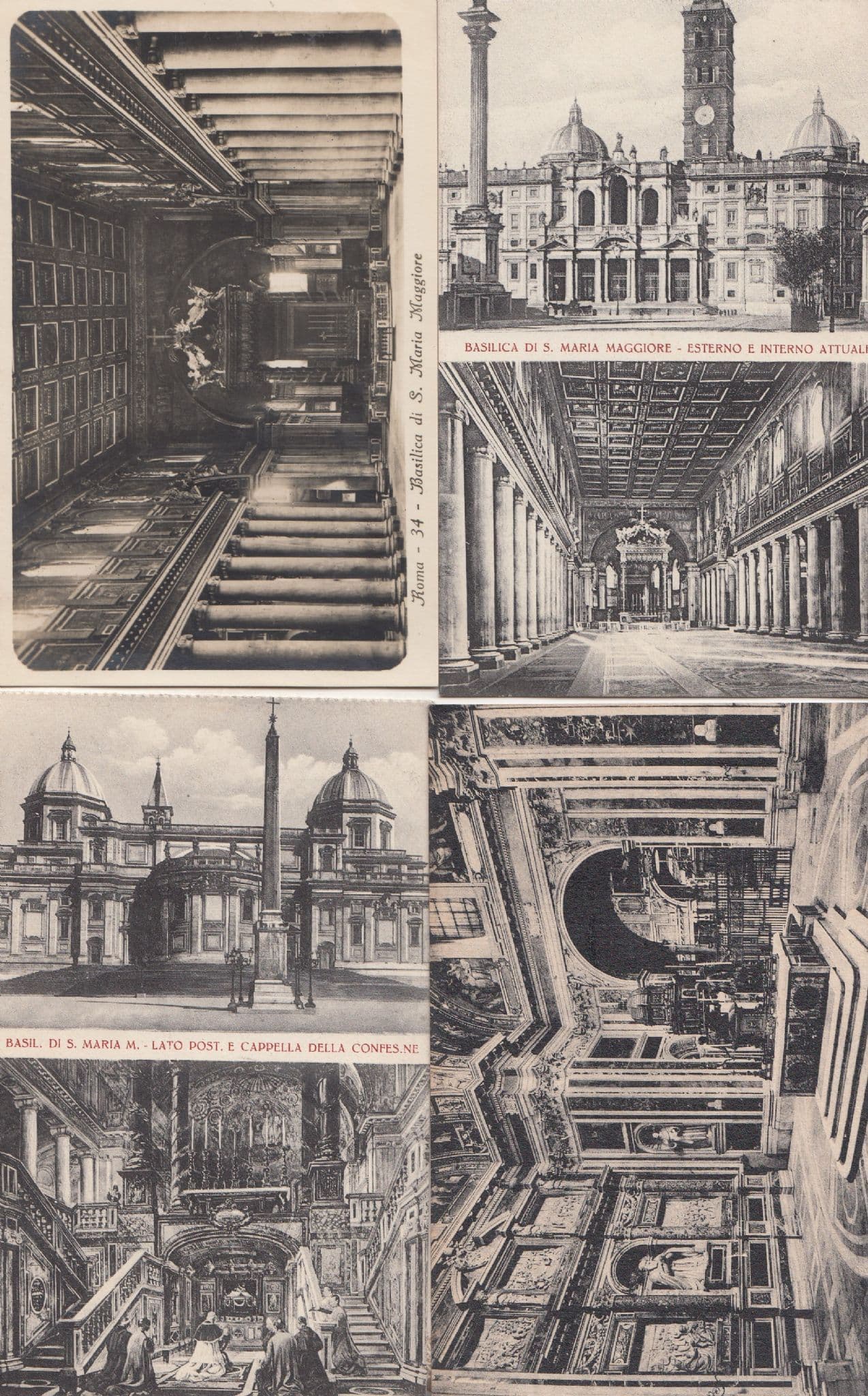 Basilica Di San Maria Maggiore Roma Italy 4x Italian Religious Postcard s
