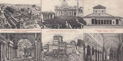 Basilica Rome Roma Ripostelli 3 x Old Italy French Postcard s See Reverses Too
