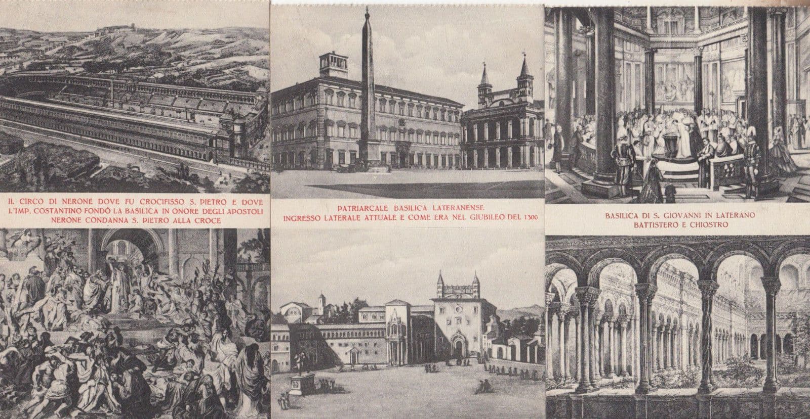 Basilica Rome Roma Ripostelli 3x Old Italy French Postcard s See Reverses Too