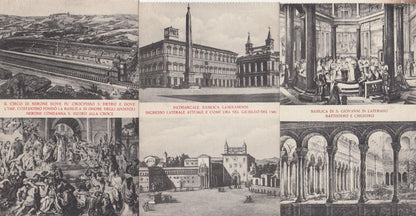 Basilica Rome Roma Ripostelli 3x Old Italy French Postcard s See Reverses Too