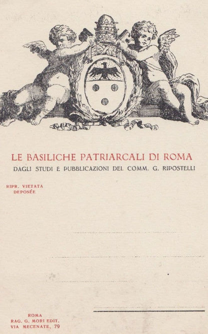 Basilica Rome Roma Ripostelli 3x Old Italy French Postcard s See Reverses Too