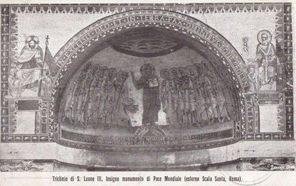 Basilica Rome Saint Leone III Pace Mondial Statue Monument Roma Antique Postcard