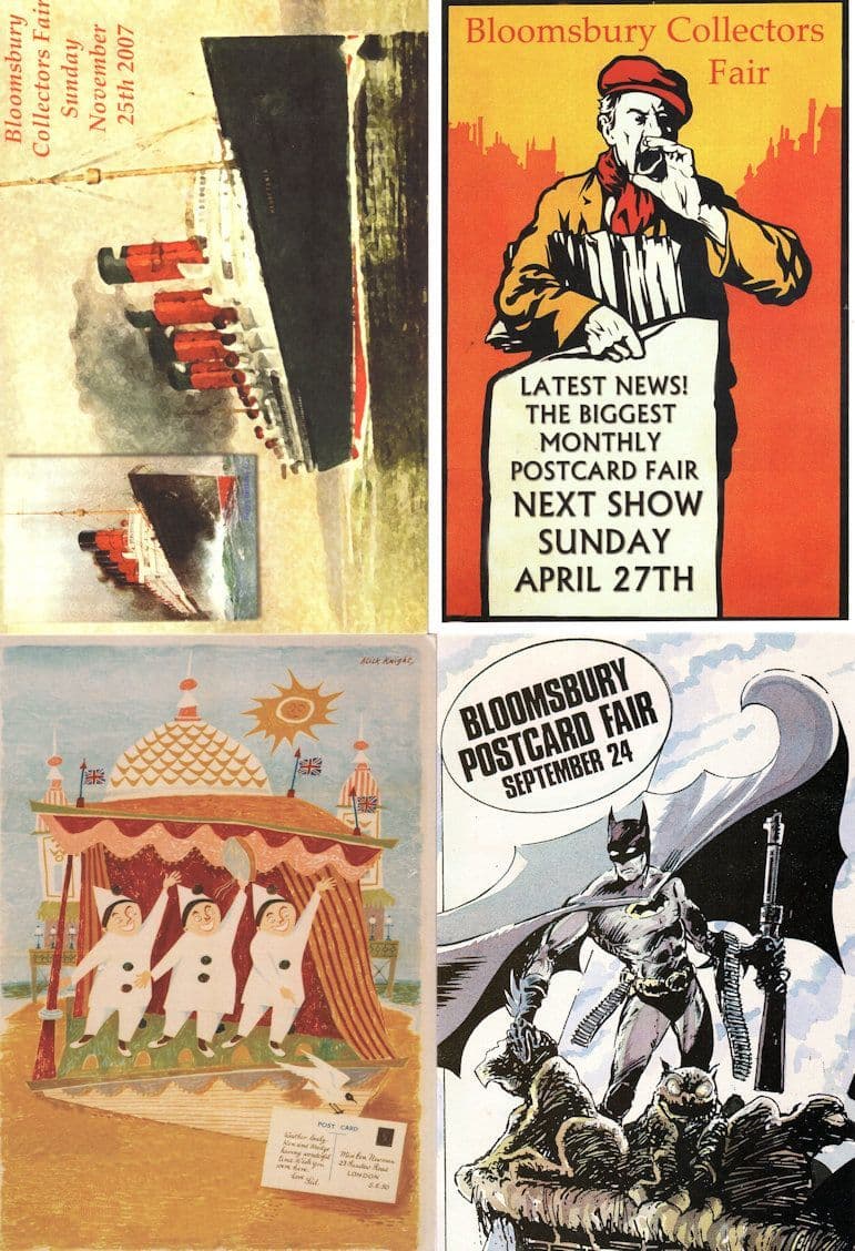 Batman Circus Clowns Newspaper Vendor Batman 4x Advertising Postcard s