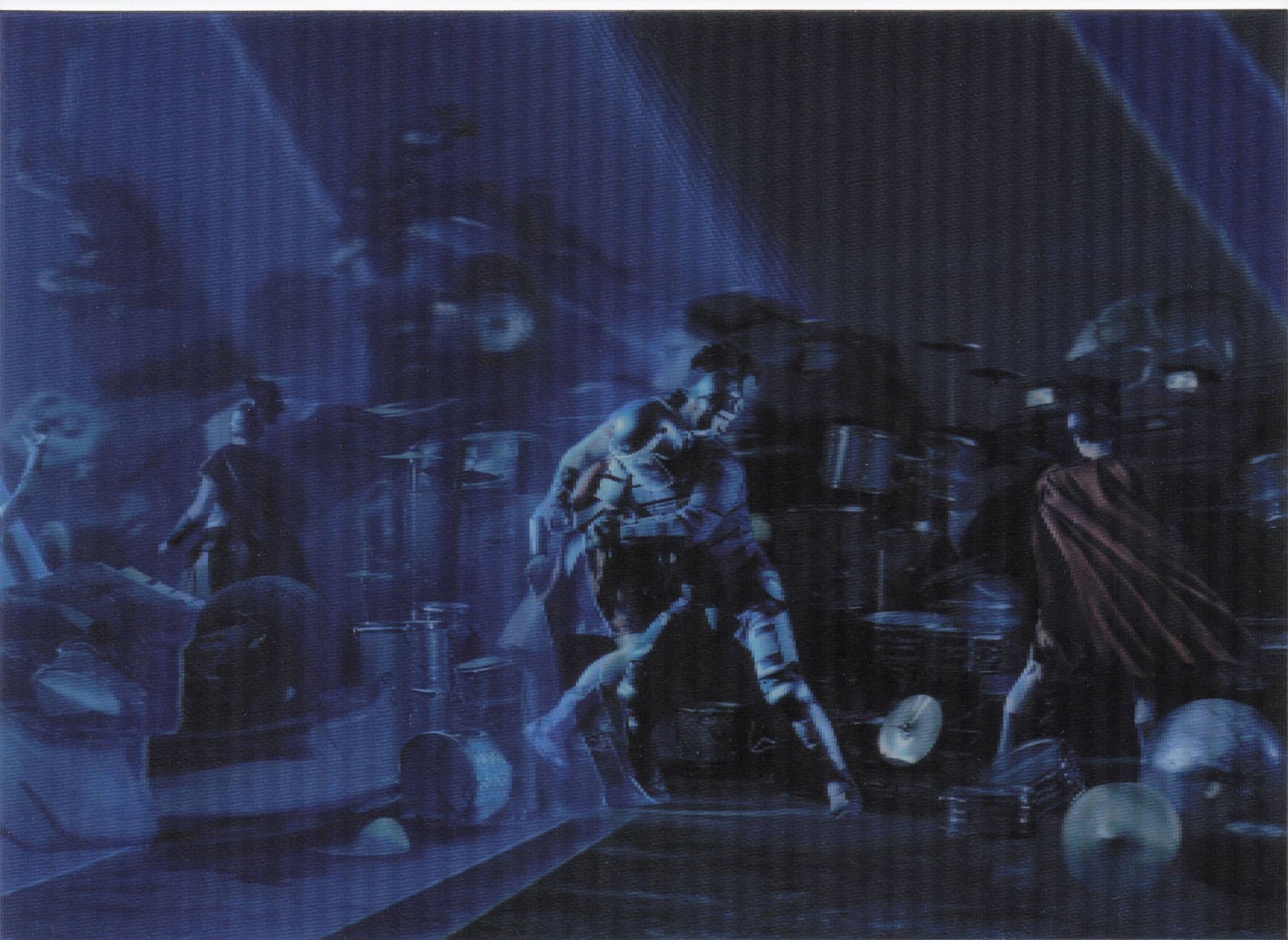 Batman & Robin Batmobile RARE 3D Three Dimensional Sony Postcard