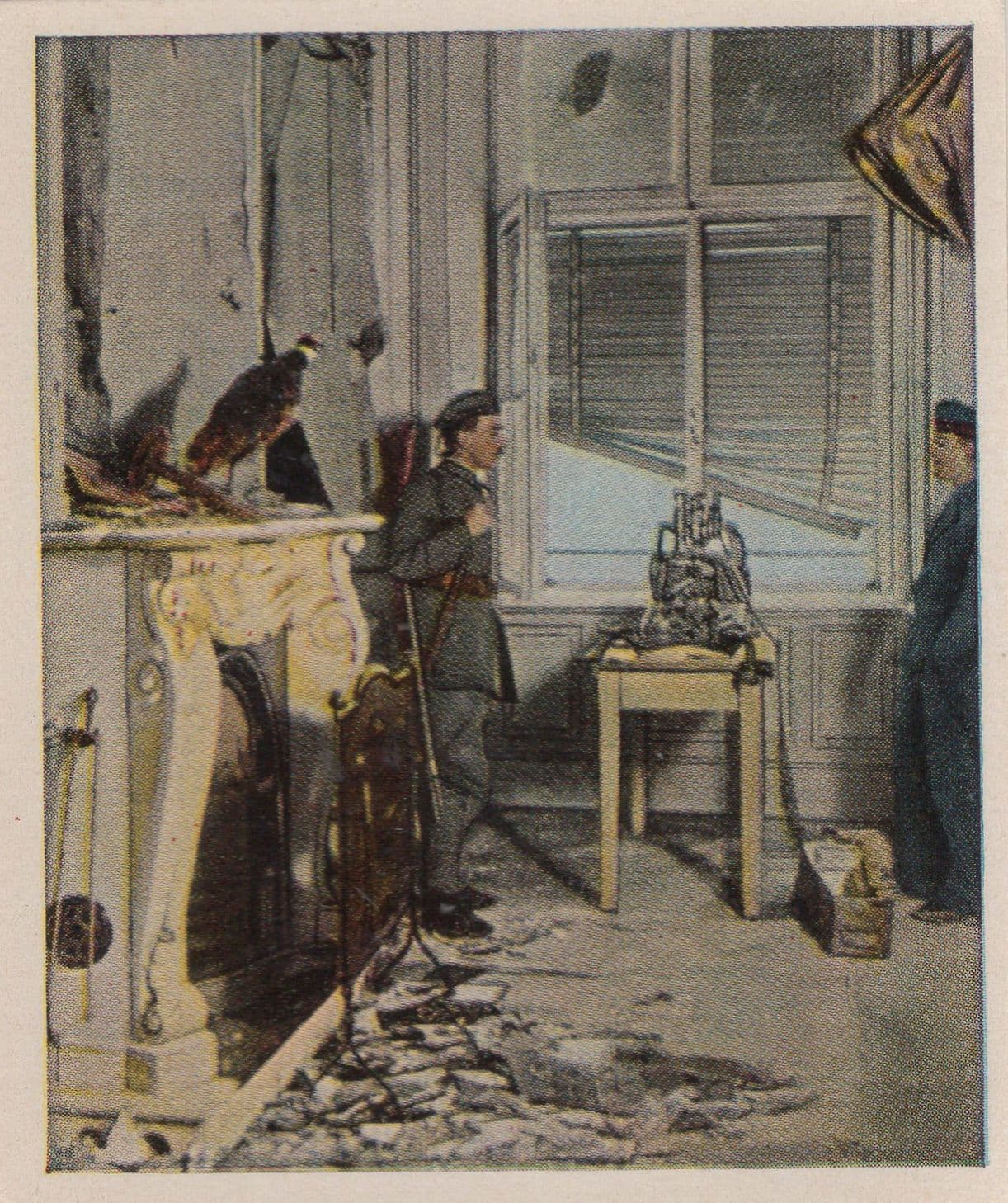 Battle Of Berlin Castle WW1 Xmas 1918 Military German Rare Cigarette Card