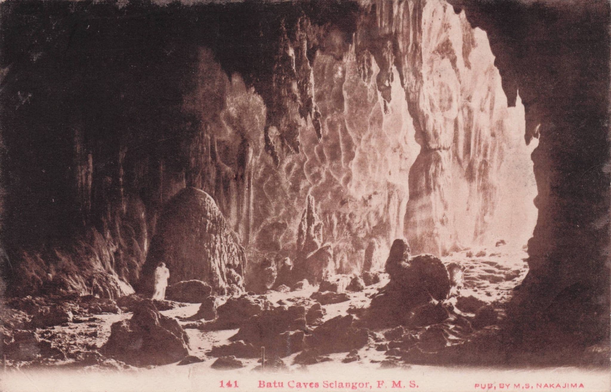 Batu Caves Sclangor Malaysia Antique Postcard