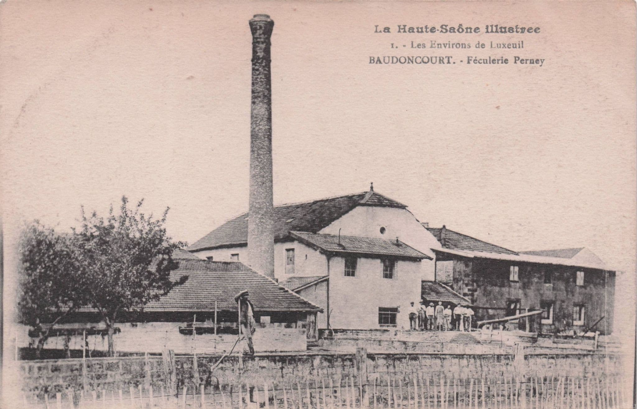 Baudoncourt Feculerie Perney French Old Rare Postcard