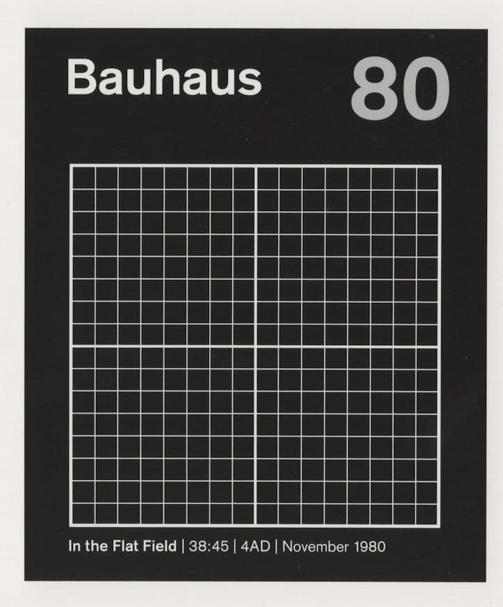 Bauhaus Of Bela Lugosi's Dead In The Flat Field LP Record Postcard