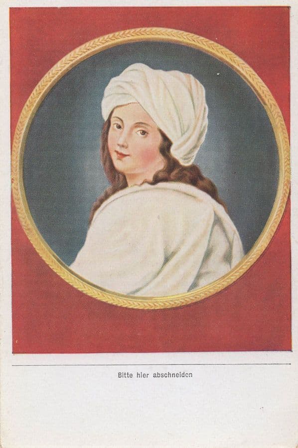 Beatrice Cenci Roman Noble Woman Painting Old Cigarette Card
