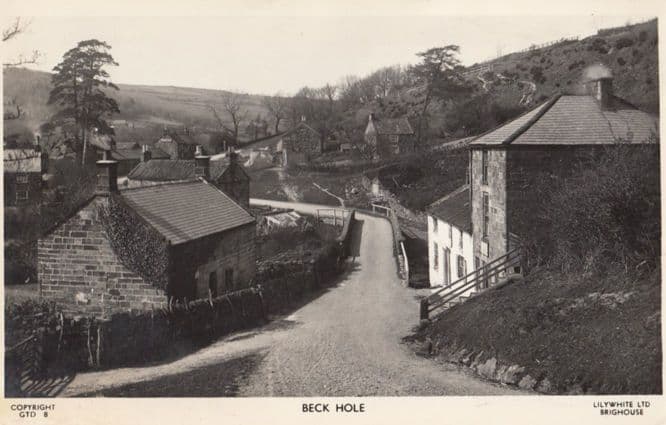 Beck Hole Real Photo 1950s Vintage Postcard