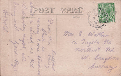 Bedford WW1 Army Group Real Photo War Group Postcard