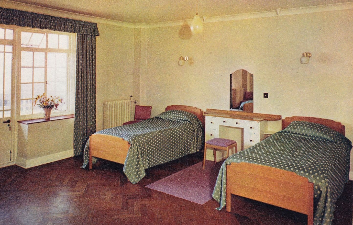Beds At All Evans Convalescent Home Bexhill On Sea Sussex 1970s Postcard