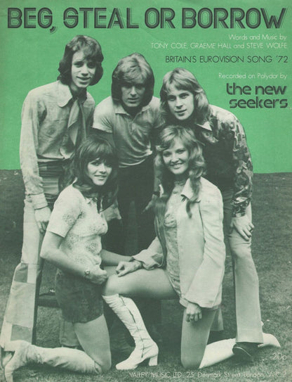 Beg Steal Or Borrow The New Seekers 2x Eurovision Song Contest Sheet Music