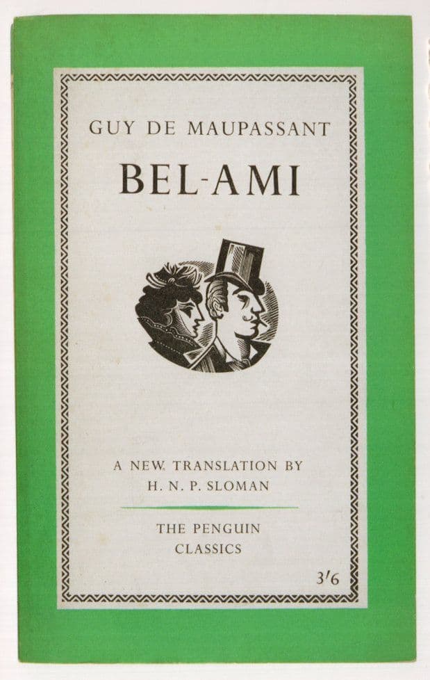 Bel-Ami Guy De Maupassant 1961 Book Postcard