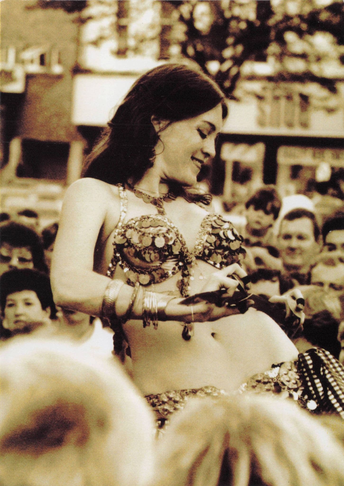 Belly Dancer Crowd Surfing 2004 Photo Award Winner Postcard