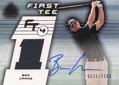 Ben Crane First Tee SP 2003 Golf Hand Signed Worn PGA Shirt Card