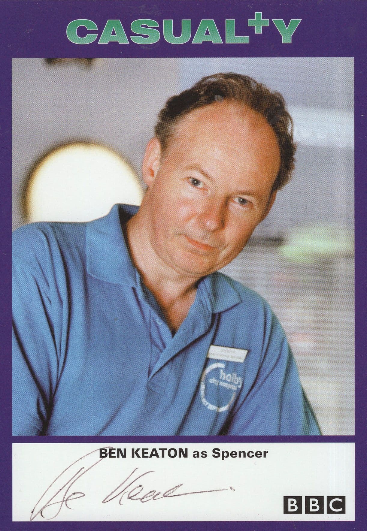 Ben Keaton as Spencer BBC Casualty Hand Signed Cast Photo