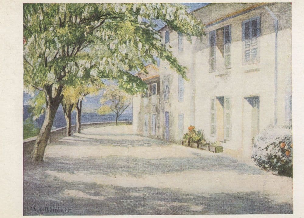 Benezit Flowering Acacias Painting Postcard