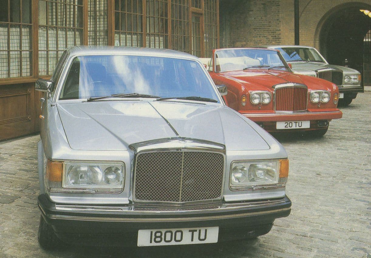 Bentley Eight 8 Continental & Mulsanne 1980s Car Advertising Postcard