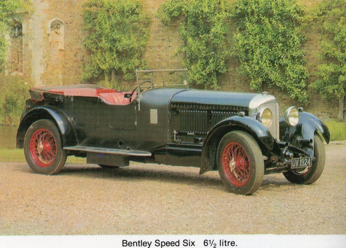 Bentley Speed Six Car Burdalls Gravy Salt Rare Great Yarmouth Postcard