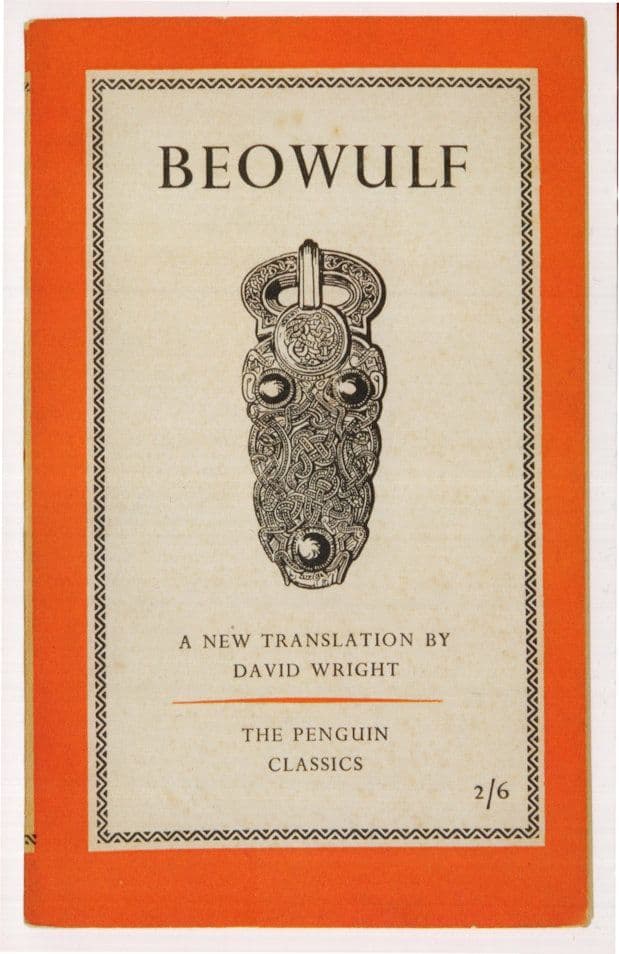 Beowulf David Wright 1957 Book Postcard