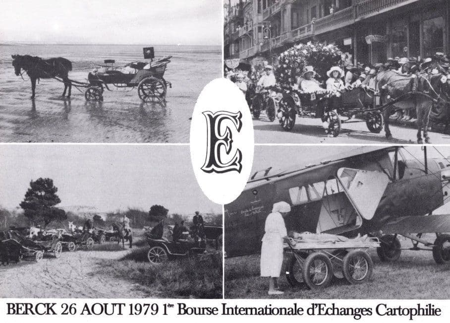 Berck 1979 French Card Stamp & Ephemera Exhibition Advertising Postcard