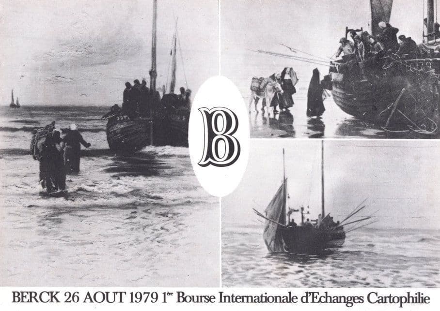 Berck Stamp Postcard Ephemera 1979 French Show Advertising Postcard