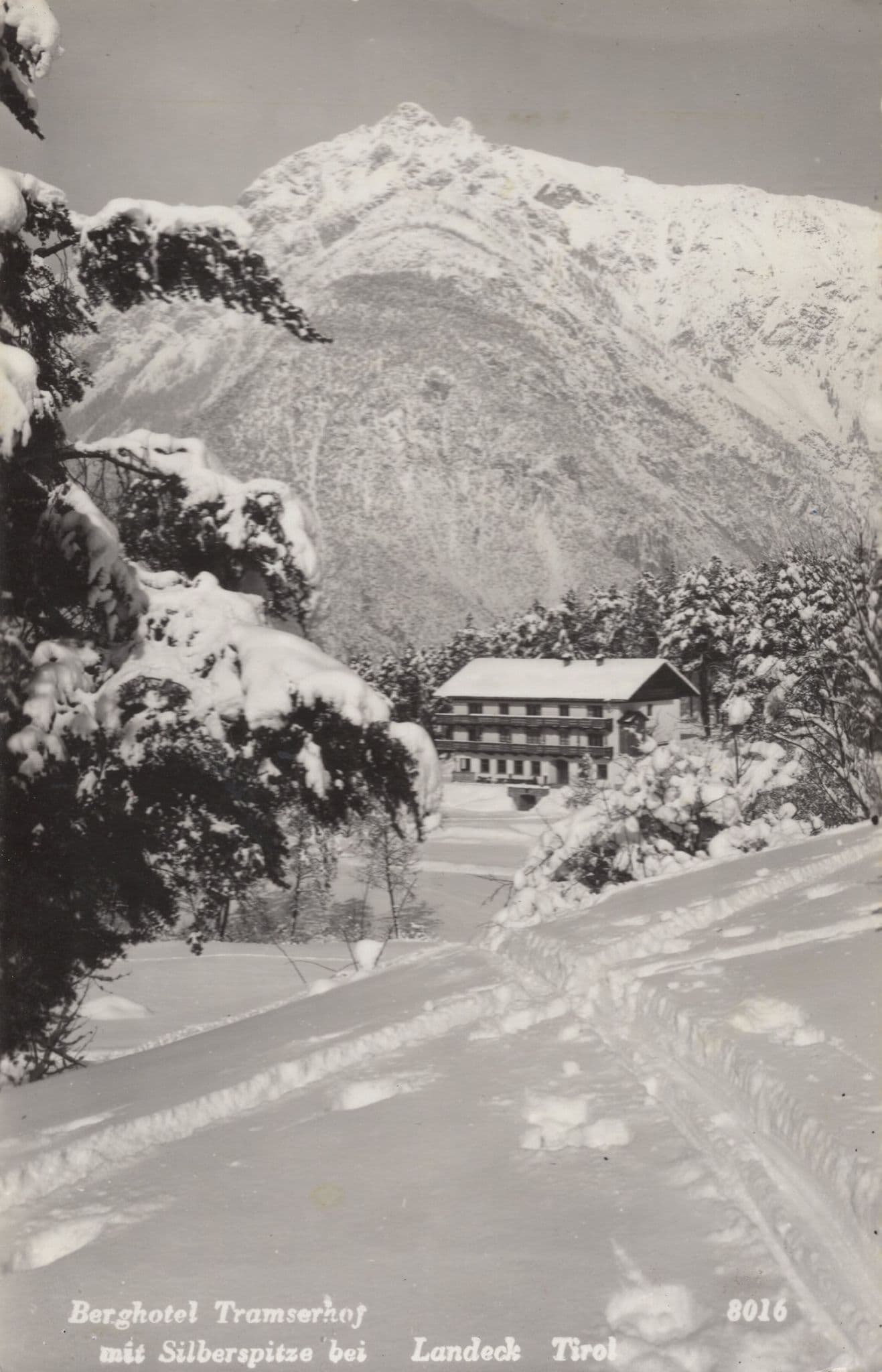 Berghotel Tramserhof Covered In Snow Old Austria Postcard
