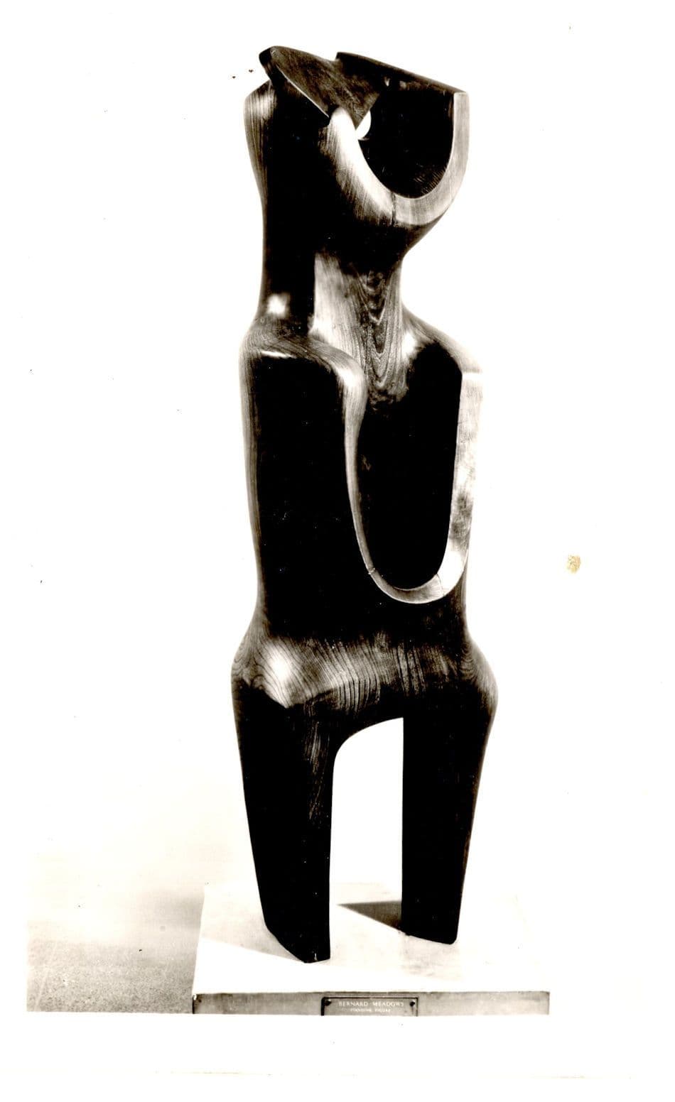 Bernard Meadows Standing Figure Sculpture Tate Gallery Vintage Photo Postcard
