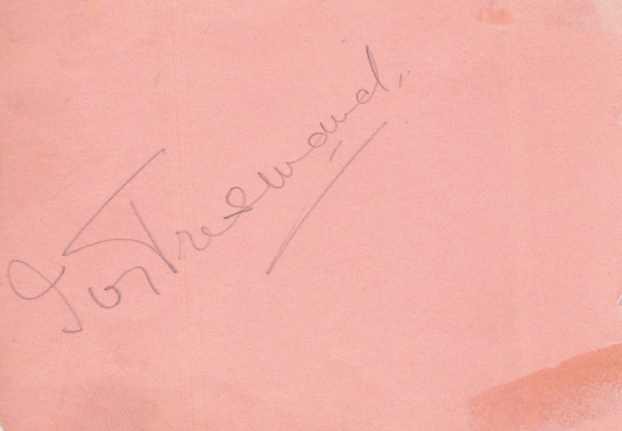 Bertha Belmore Film Actress Double Hand Signed Autograph Page