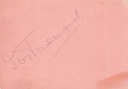 Bertha Belmore Film Actress Double Hand Signed Autograph Page