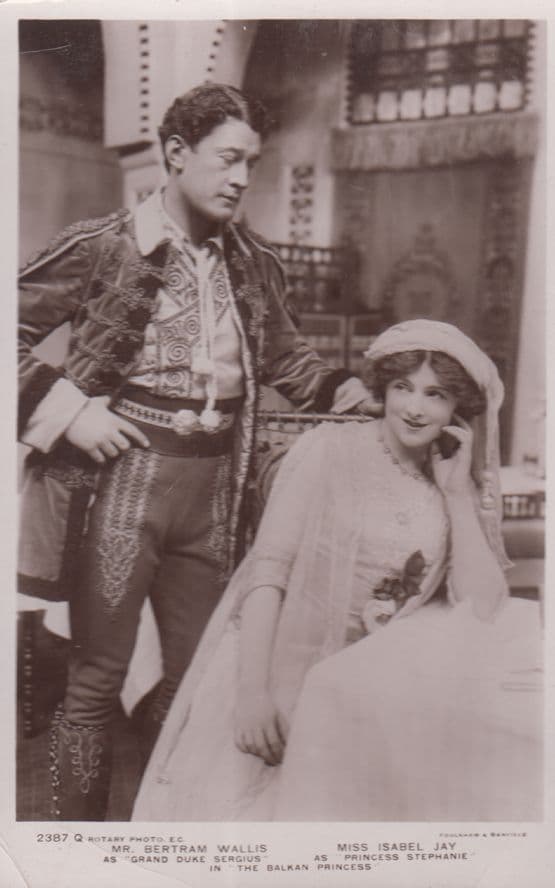 Bertram Wallis & Isabel Jay The Balkan Princess Photo Postcard