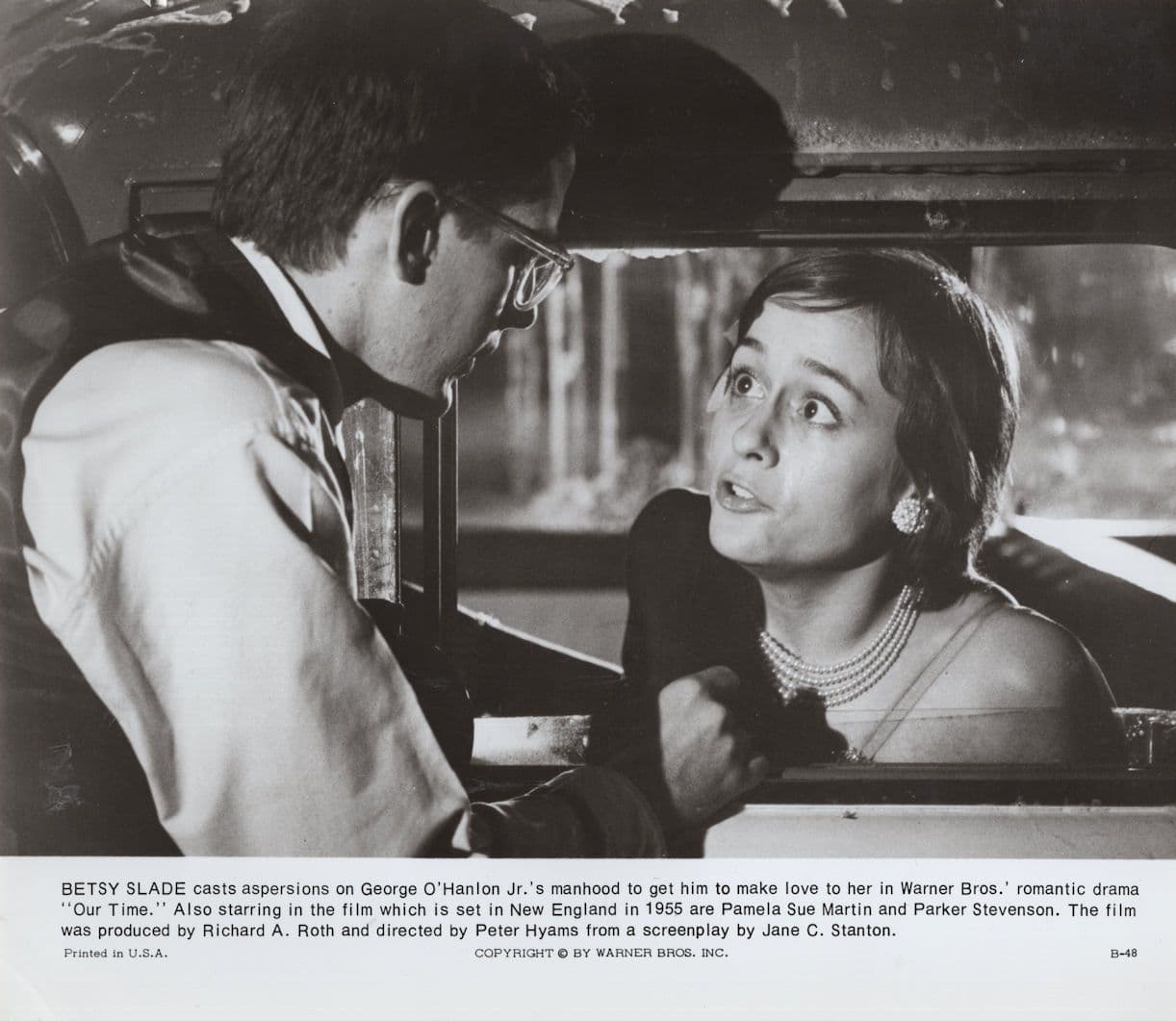 Betsy Slade George O'Hanlon Our Time Film Publicity Monochrome Photo
