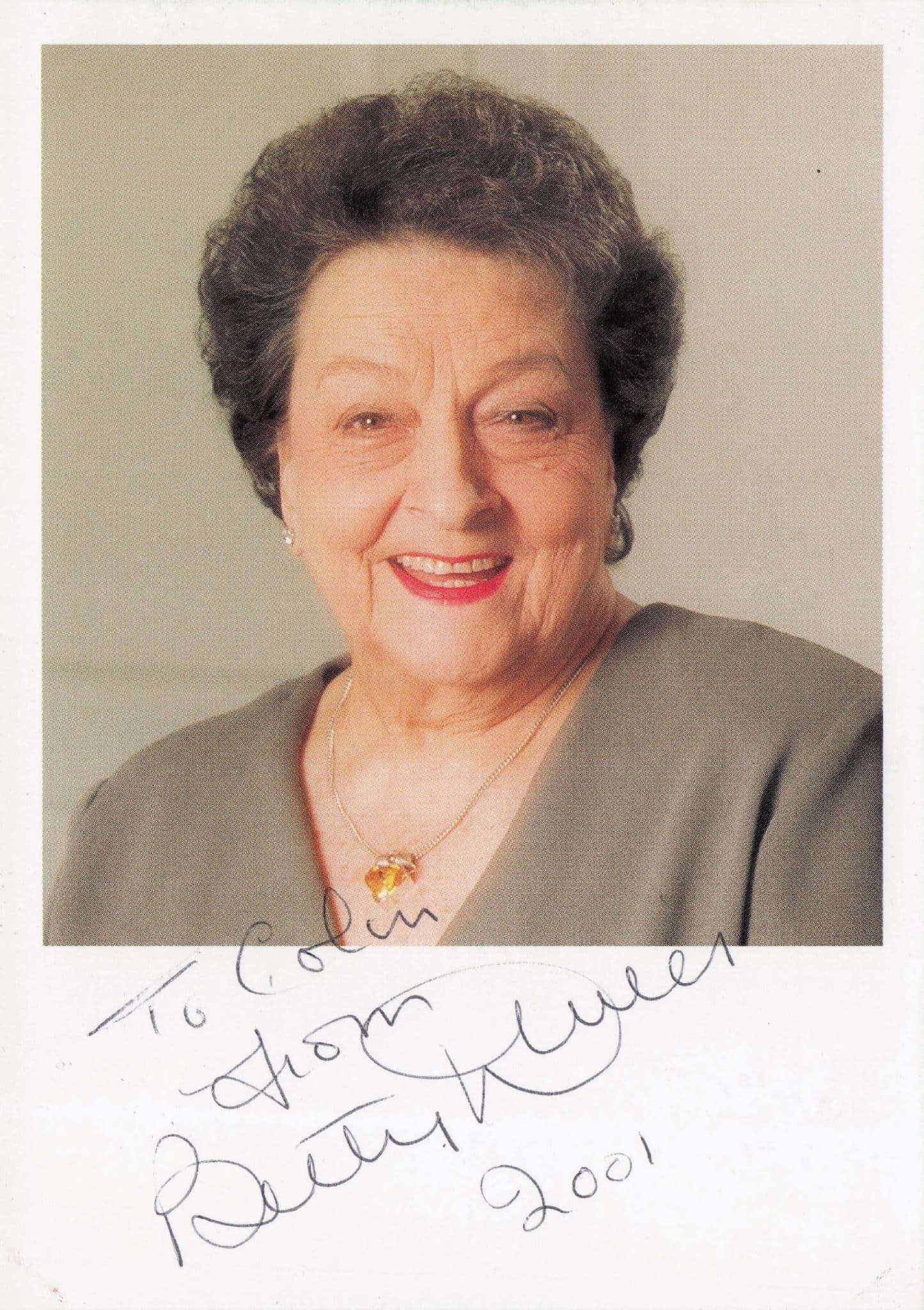 Betty Driver ITV Coronation Street Hand Signed Photo