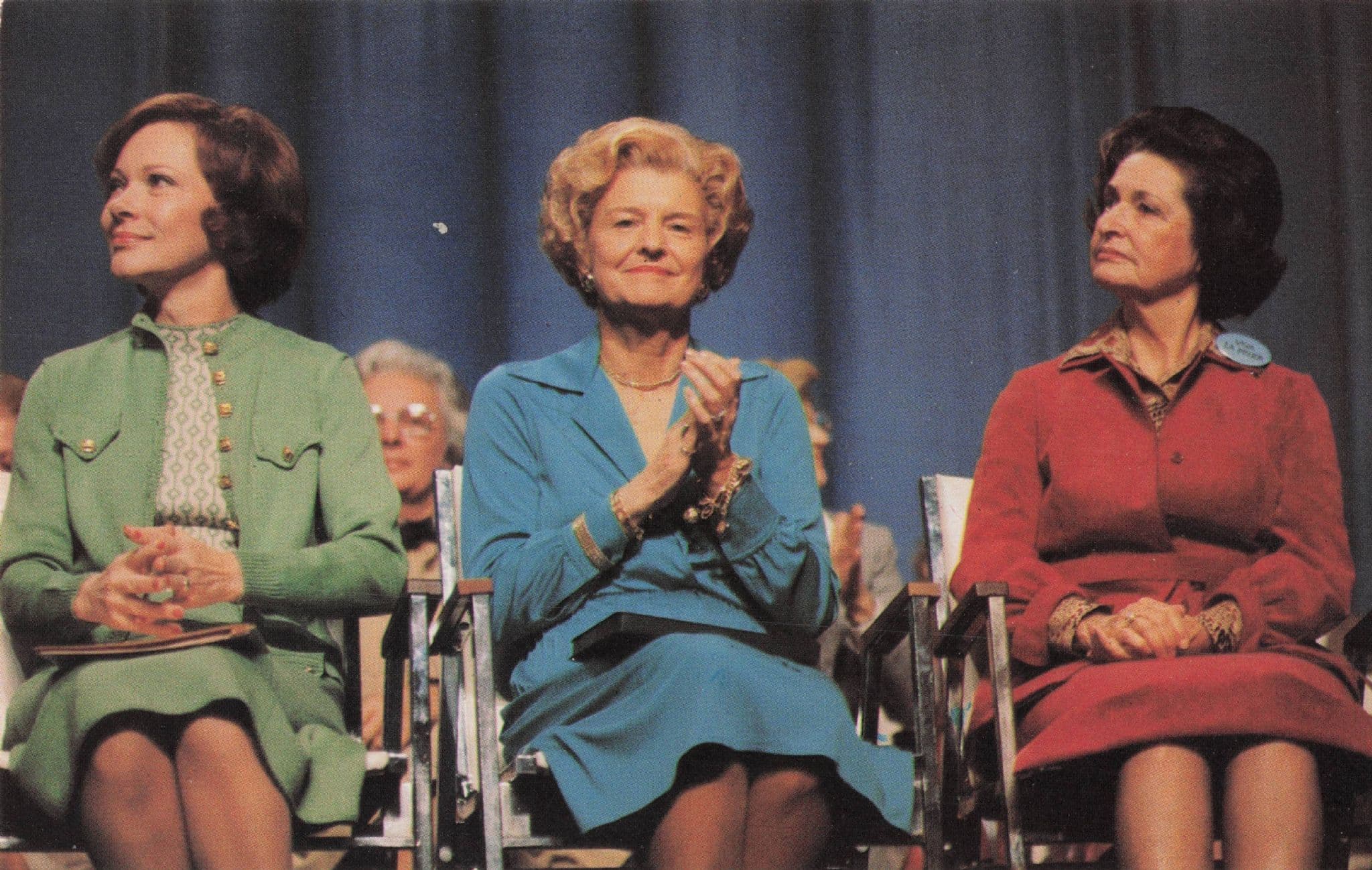 Betty Ford Rosalyn Carter Lady Bird Johnson USA President Wives Postcard