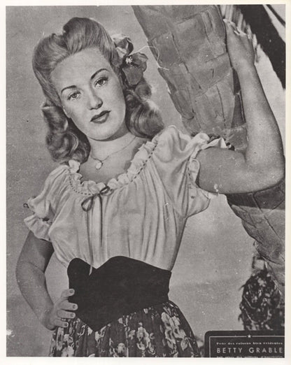 Betty Grable in 3x Unidentified Film 10x8 Monochrome Photo s