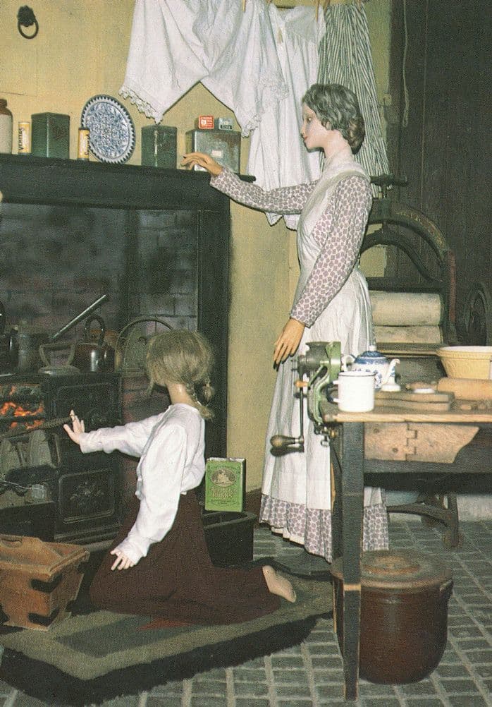 Bexhill Sussex Costume Museum Post Victorian Kitchen Postcard