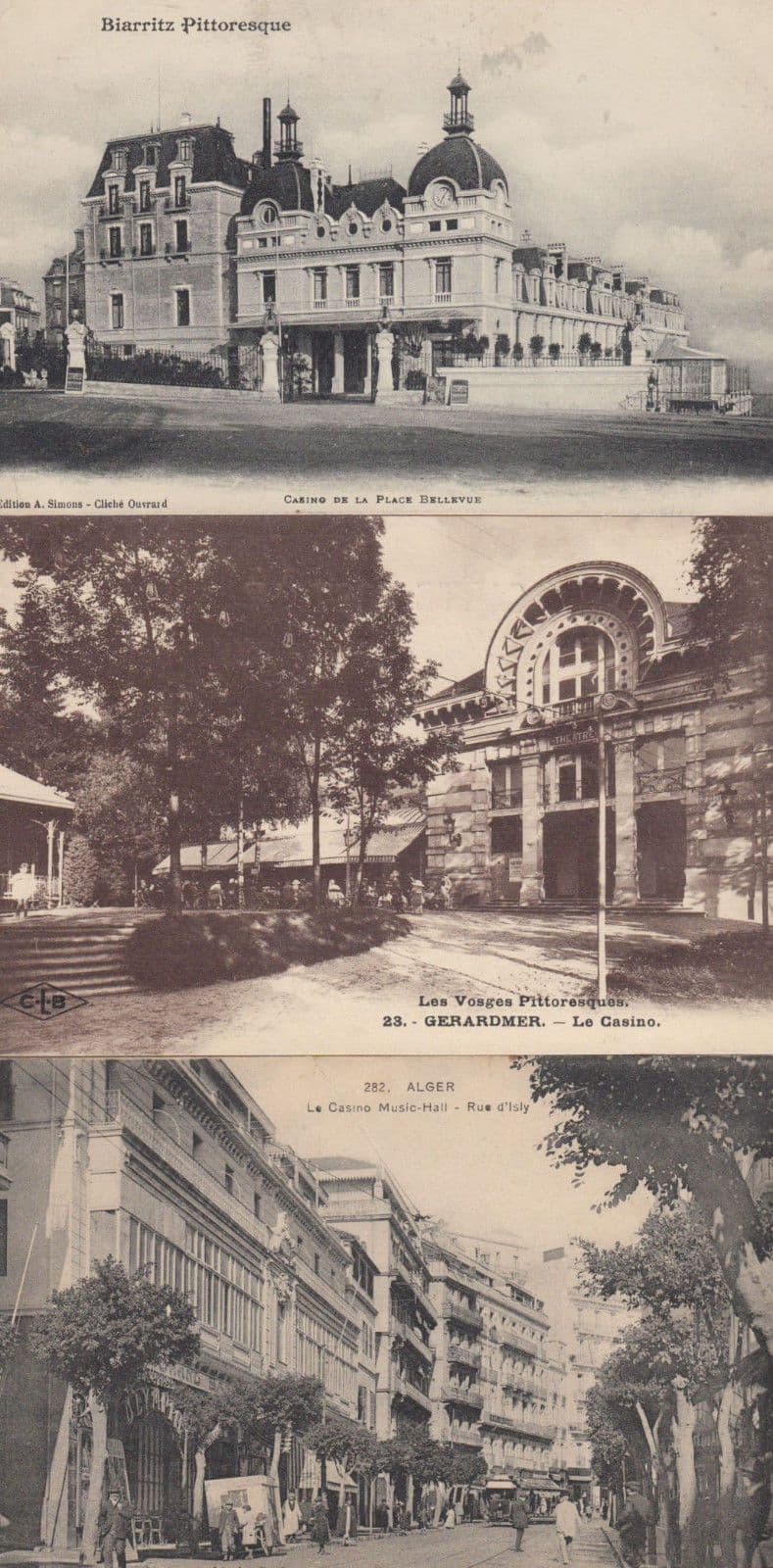 Biarritz Casino France Antique French Postcard